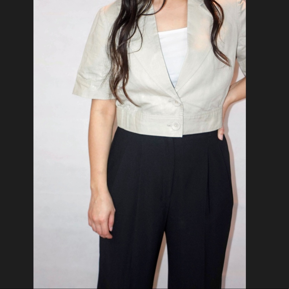 Waisted Short Sleeve Blazer